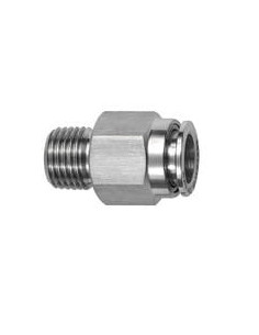Złączka pneumatyczna wtykowa prosta R 3/8 GZ do węża fi 10 mm, stal nierdzewna 316L | Pneumatyka | Eshop Dopak | Wszystko dla Pr