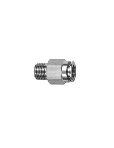 Złączka pneumatyczna wtykowa prosta R 3/8 GZ do węża fi 10 mm, stal nierdzewna 316L | Pneumatyka | Eshop Dopak | Wszystko dla Pr