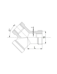 Trójnik nierdzewny gwintowany typu Y WWW 3 x G 1/4 GW, stal 316 | Hydraulika | Eshop Dopak | Wszystko dla Przemysłu 2