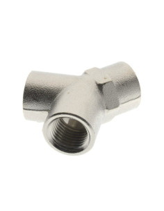 Trójnik gwintowany Y WWW 3 x G 1/8 GW, mosiądz niklowany | Hydraulika | Eshop Dopak | Wszystko dla Przemysłu