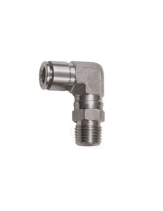 Złączka pneumatyczna wtykowa kątowa obrotowa R 1/4 GZ do węża fi 6 mm, stal nierdzewna 316L | Pneumatyka | Eshop Dopak | Wszystk