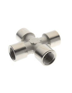 Czwórnik gwintowany WWWW 4 x G 1/4 GW, mosiądz niklowany | Hydraulika | Eshop Dopak | Wszystko dla Przemysłu