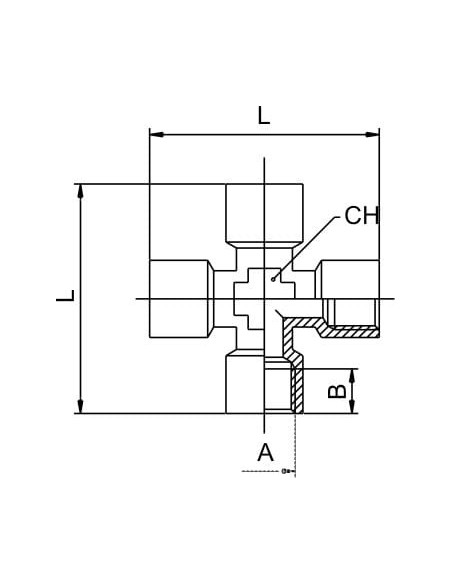 Czwórnik gwintowany WWWW 4 x G 1/4 GW, mosiądz niklowany | Hydraulika | Eshop Dopak | Wszystko dla Przemysłu