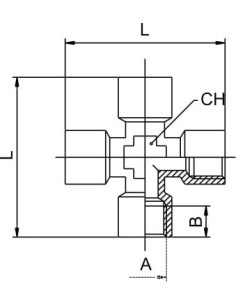 Czwórnik gwintowany WWWW 4 x G 1/8 GW, mosiądz niklowany | Hydraulika | Eshop Dopak | Wszystko dla Przemysłu 2