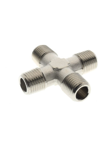 Czwórnik gwintowany ZZZZ 4 x G 1/2 GZ, mosiądz nikowany | Hydraulika | Eshop Dopak | Wszystko dla Przemysłu