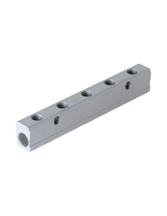 Listwa rozdzielająca gwintowana aluminiowa, kolektor 2 x G 1/2 GW - 2 x G 3/8 GW | Hydraulika | Eshop Dopak | Wszystko dla Przem