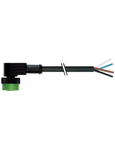 Złącze żeńskie MQ12 90° na kabel 7050-12341-6140500 | Przewody i Złącza | Eshop Dopak | Wszystko dla Przemysłu