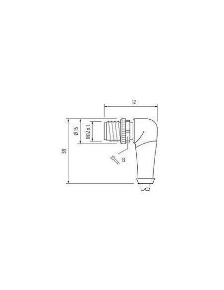 M12 męski 90° na kabel 7000-12101-6341500 | Przewody i Złącza | Eshop Dopak | Wszystko dla Przemysłu