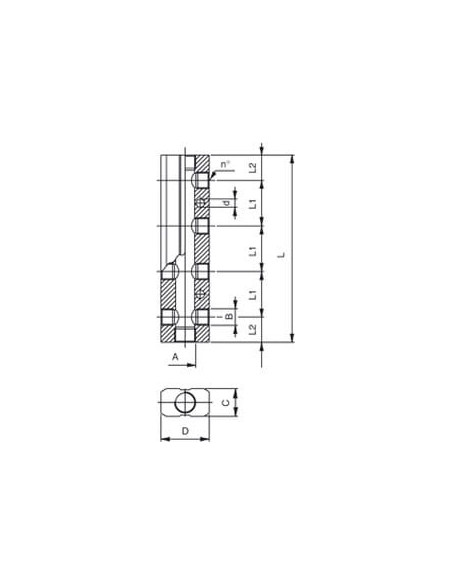 Listwa rozdzielająca gwintowana aluminiowa obustronna, 2 x G 1/4 GW - 2 x G 1/8 GW | Hydraulika | Eshop Dopak | Wszystko dla Prz