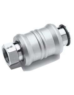Zawór suwakowy ręczny z odpowietrzeniem G 1/4 GW, PN10 mosiądz niklowany, aluminium, NBR | Hydraulika | Eshop Dopak | Wszystko d