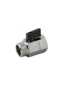 Zawór kulowy mini G 1/2 GZ-G 1/2 GW, PN20 mosiądz niklowany, PTFE | Hydraulika | Eshop Dopak | Wszystko dla Przemysłu
