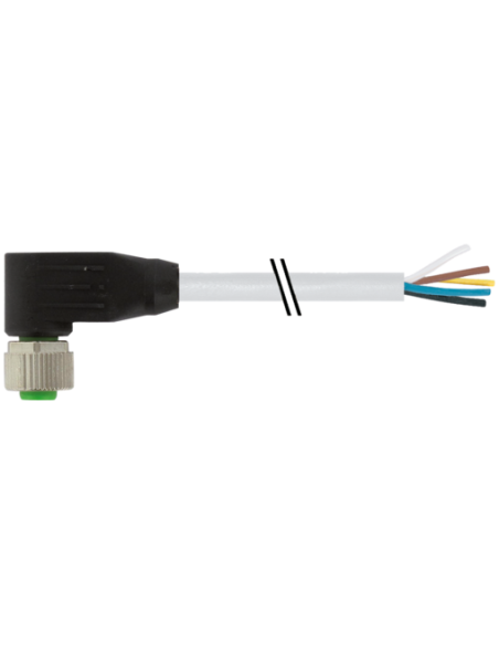 Konektor M12 żeński, kątowy do wolnego kabla 7999-12361-2180300 | Przewody i Złącza | Eshop Dopak | Wszystko dla Przemysłu