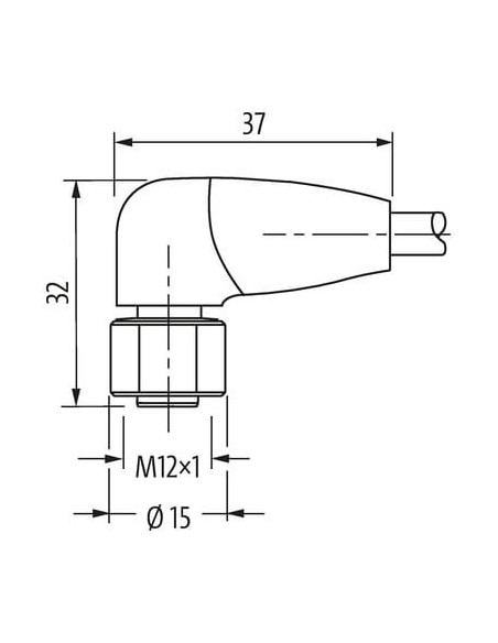 M12 żeńskie 90° do kabla F B PRO 7024-17061-3121000 | Przewody i Złącza | Eshop Dopak | Wszystko dla Przemysłu