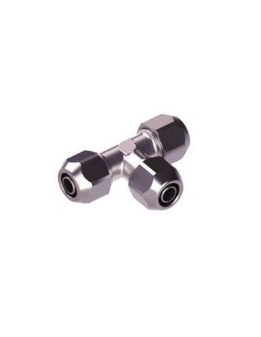 Trójnik skręcany przelotowy do węża fi 10x8 mm, stal nierdzewna 316L | Pneumatyka | Eshop Dopak | Wszystko dla Przemysłu