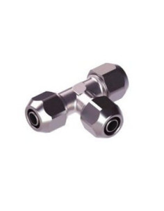 Trójnik skręcany przelotowy do węża fi 8x6 mm, stal nierdzewna 316L | Pneumatyka | Eshop Dopak | Wszystko dla Przemysłu