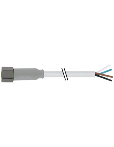 Konektor M8 żeński, prosty z wolnym kablem 7014-08061-2110500 | Przewody i Złącza | Eshop Dopak | Wszystko dla Przemysłu