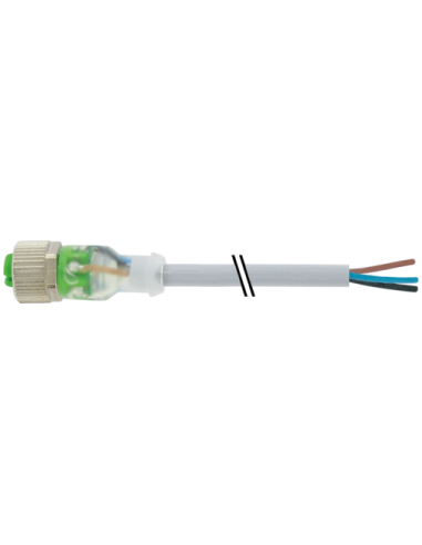 M12 łączy się z diodą LED i kablem 7000-12261-2132000 | Przewody i Złącza | Eshop Dopak | Wszystko dla Przemysłu