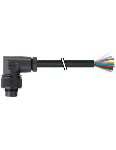 M16 męski, 90°, otwarty koniec 7000-16851-9590200 | Przewody i Złącza | Eshop Dopak | Wszystko dla Przemysłu