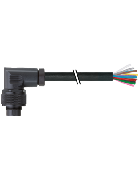 M16 męski, 90°, otwarty koniec 7000-16851-9590200 | Przewody i Złącza | Eshop Dopak | Wszystko dla Przemysłu