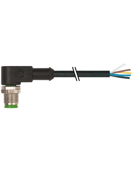 Konektor M12 męski, kątowy na wolny kabel 7000-12121-6151000 | Przewody i Złącza | Eshop Dopak | Wszystko dla Przemysłu