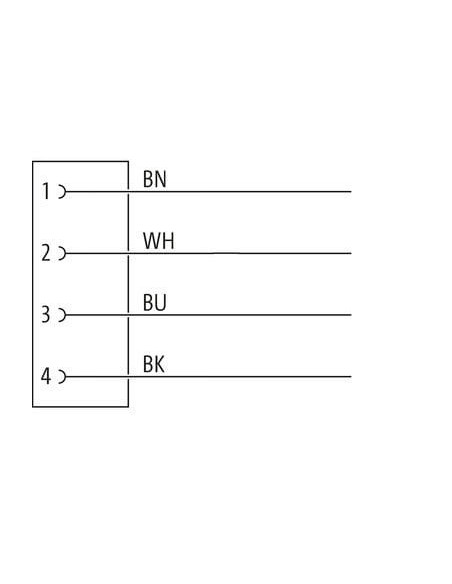 Konektor M12-Steel, żeński, prosty z wolnym kablem 7044-12221-2143000 | Przewody i Złącza | Eshop Dopak | Wszystko dla Przemysłu
