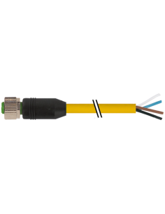 M12 żeńskie 0° do kabla 7700-12221-1500200 | Przewody i Złącza | Eshop Dopak | Wszystko dla Przemysłu