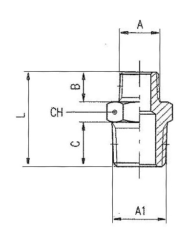 Nypel redukcyjny nierdzewny gwintowany R 1/8 GZ - R 3/8 GZ, stal 316L | Hydraulika | Eshop Dopak | Wszystko dla Przemysłu