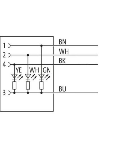 M12 żeńskie 90° na kabel LED 7000-12421-6340100 | Przewody i Złącza | Eshop Dopak | Wszystko dla Przemysłu