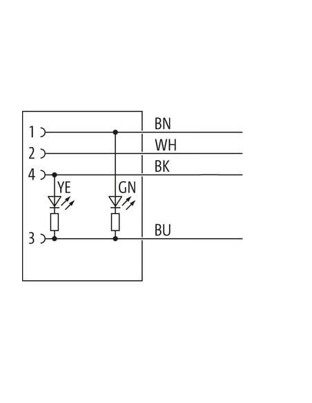 M12 z diodą LED i kablem 7000-12291-6340750 | Przewody i Złącza | Eshop Dopak | Wszystko dla Przemysłu