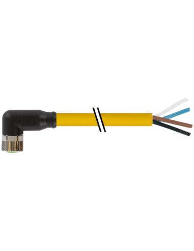 Złącze żeńskie M8 90° na kabel 7000-08101-0311500 | Przewody i Złącza | Eshop Dopak | Wszystko dla Przemysłu