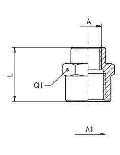 Mufa redukcyjna gwintowana G 1/8 GW - G 1/4 GW, stal nierdzewna 316L | Hydraulika | Eshop Dopak | Wszystko dla Przemysłu 2