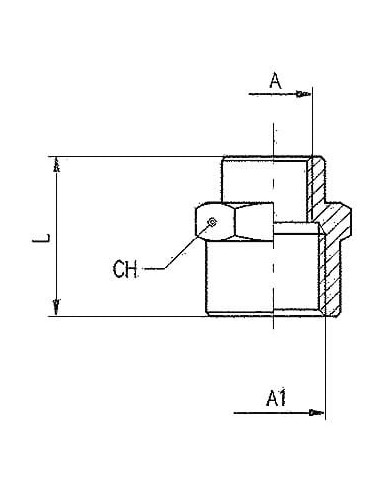 Mufa redukcyjna gwintowana G 1/8 GW - G 1/4 GW, stal nierdzewna 316L | Hydraulika | Eshop Dopak | Wszystko dla Przemysłu