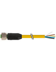 M12 żeńskie 0° do kabla 7700-12241-1621000 | Przewody i Złącza | Eshop Dopak | Wszystko dla Przemysłu