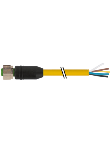 M12 żeńskie 0° do kabla 7700-12241-1621000 | Przewody i Złącza | Eshop Dopak | Wszystko dla Przemysłu