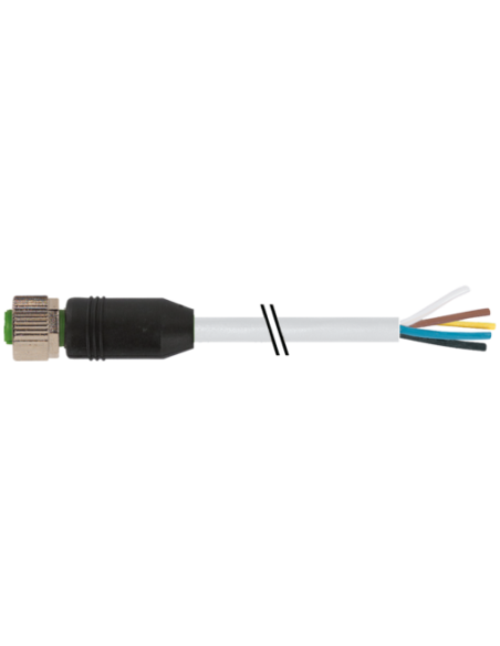 M12 żeńskie 0° do kabla 7999-12241-2382500 | Przewody i Złącza | Eshop Dopak | Wszystko dla Przemysłu