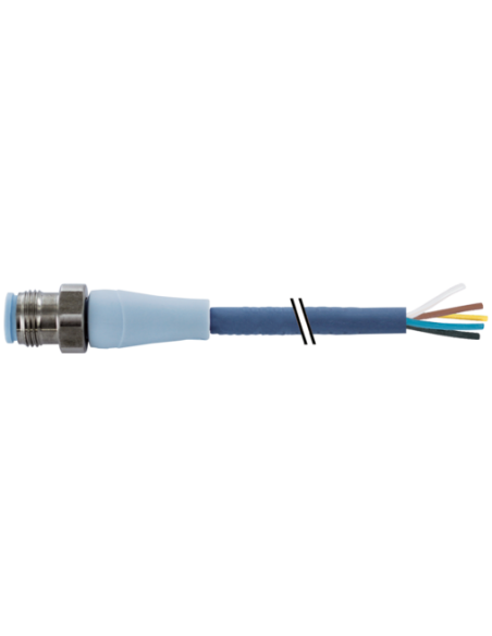 M12 męski 0° na kabel F&B PP-Line 7024-12041-3390750 | Przewody i Złącza | Eshop Dopak | Wszystko dla Przemysłu