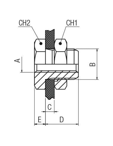 Złączka gwintowana grodziowa GW1/8 (16,5mm) | Hydraulika | Eshop Dopak | Wszystko dla Przemysłu