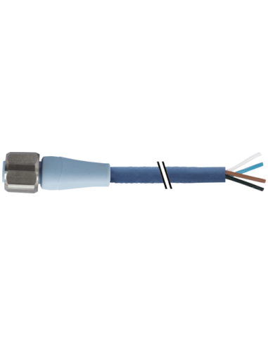M12 żeńskie 0° do kabla F&B PP-Line 7024-12221-3210030 | Przewody i Złącza | Eshop Dopak | Wszystko dla Przemysłu