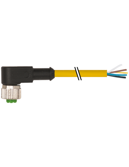 Konektor M12 żeński, katowy z wolnymi kablami 7000-12361-0150300 | Przewody i Złącza | Eshop Dopak | Wszystko dla Przemysłu