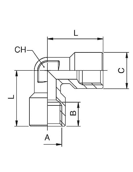 Kolanko gwintowane nierdzewne G 1/2 GW, stal 316L | Hydraulika | Eshop Dopak | Wszystko dla Przemysłu