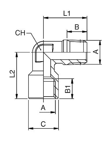 Kolanko gwintowane WZ G1/2 | Hydraulika | Eshop Dopak | Wszystko dla Przemysłu
