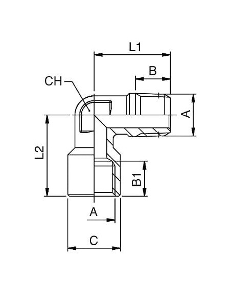 Kolanko gwintowane WZ G3/8 | Hydraulika | Eshop Dopak | Wszystko dla Przemysłu