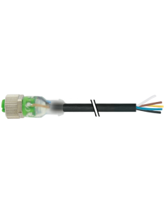 Konektor M12 żeński 0° 3xLED na kabel wełniany 7000-12251-6350500 | Przewody i Złącza | Eshop Dopak | Wszystko dla Przemysłu