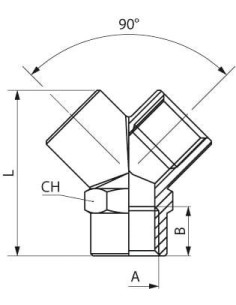 Trójnik gwintowany Y WWW G1/2 | Hydraulika | Eshop Dopak | Wszystko dla Przemysłu 2