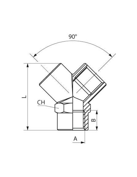 Trójnik gwintowany Y WWW G1/2 | Hydraulika | Eshop Dopak | Wszystko dla Przemysłu