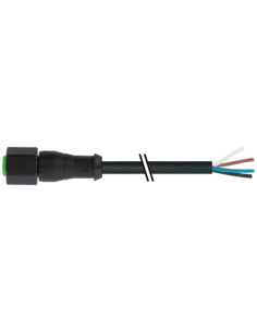 Konektor M12 żeński, prosty z wolnym kablem 7003-12228-8280500 | Przewody i Złącza | Eshop Dopak | Wszystko dla Przemysłu