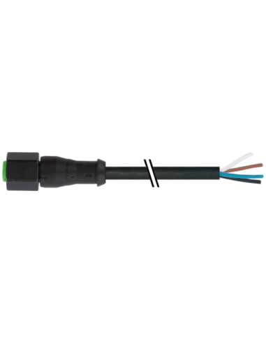 Konektor M12 żeński, prosty z wolnym kablem 7003-12228-8280500 | Przewody i Złącza | Eshop Dopak | Wszystko dla Przemysłu