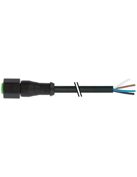 Konektor M12 żeński, prosty z wolnym kablem 7003-12228-8280500 | Przewody i Złącza | Eshop Dopak | Wszystko dla Przemysłu