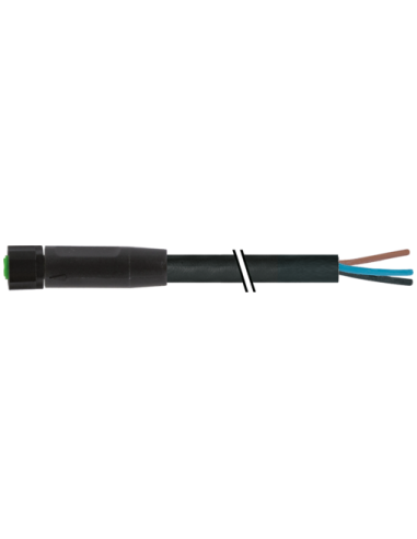 M8 żeński 0° do kabla 7005-08041-6100500 | Przewody i Złącza | Eshop Dopak | Wszystko dla Przemysłu