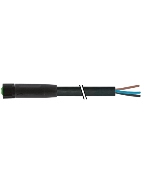 M8 żeński 0° do kabla 7005-08041-6100500 | Przewody i Złącza | Eshop Dopak | Wszystko dla Przemysłu